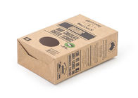 Reusable Custom Made Foldable Shipping Boxes With Window Brown Kraft Paper