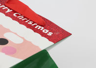 Full Color Printed Merry Christmas Gift Bags With Glitter CE Certification