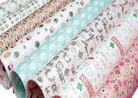 Unique Custom Wrapping Paper Rolls / Floral Wrapping Paper Sheets Stardard Size