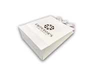 Recyclable Present Paper Bag , Extra Large White Gift Bags Hot Stamp Logo