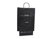 Black Protective Biodegradable Paper Packaging Bags Professional Design