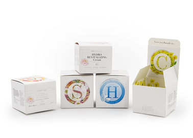Embossed Cosmetic Box Packaging / Cosmetic Gift Boxes Both Sides Printed